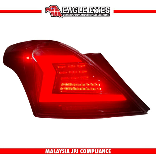 NISSAN ALMERA N17 2011-2019 LED SEQUENTIAL SIGNAL WELCOME LIGHT VERSION DYNAMIC CLEAR RED LIGHT BAR TAILLAMP