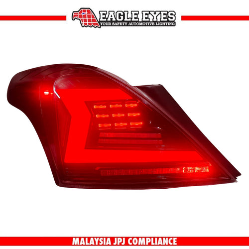NISSAN ALMERA N17 2011-2019 LED SEQUENTIAL SIGNAL WELCOME LIGHT VERSION DYNAMIC CLEAR RED LIGHT BAR TAILLAMP