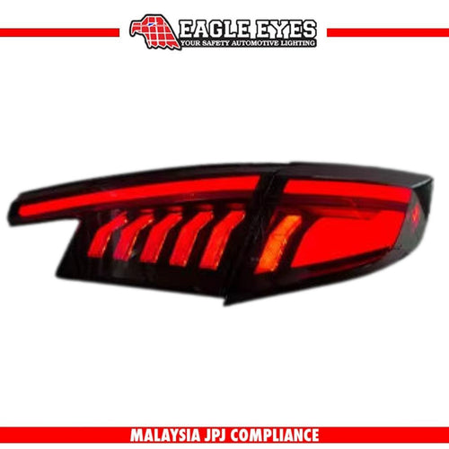 HONDA CIVIC HATCHBACK TYPE-R (FL1,FL2,FL4,FL5) 2022-2025 SEQUENTIAL SIGNAL WELCOME LIGHT SMOKE RED LIGHT BAR DYNAMIC WITH GARNISH LAMP TAILLAMP
