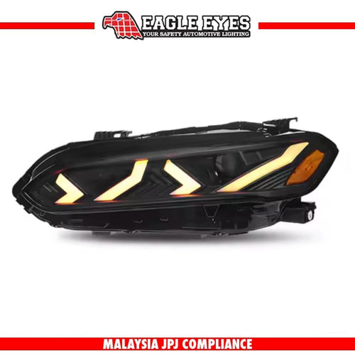HONDA CIVIC FE 2022-2025 WELCOME LIGHT LED PROJECTOR HI-LO BEAM ONE TOUCH BLUE SEQUENTIAL SIGNAL LAMBOGHINI STYLE HEADLAMP