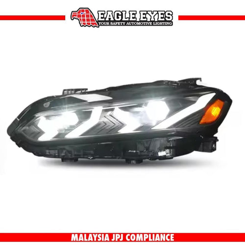 HONDA CIVIC FE 2022-2025 WELCOME LIGHT LED PROJECTOR HI-LO BEAM ONE TOUCH BLUE SEQUENTIAL SIGNAL LAMBOGHINI STYLE HEADLAMP