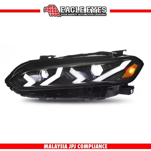 HONDA CIVIC FE 2022-2025 WELCOME LIGHT LED PROJECTOR HI-LO BEAM ONE TOUCH BLUE SEQUENTIAL SIGNAL LAMBOGHINI STYLE HEADLAMP