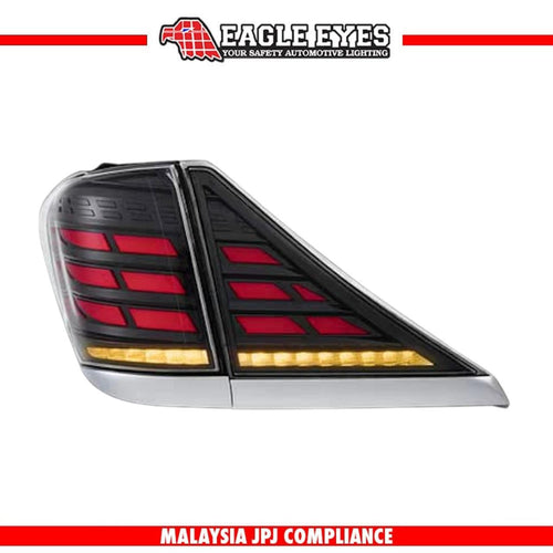 TOYOTA ALPHARD VELLFIRE ANH20 2008-2014 LED SEQUENTIAL SIGNAL WELCOME LIGHT V3 SMOKE RED LIGHT BAR TAILLAMP