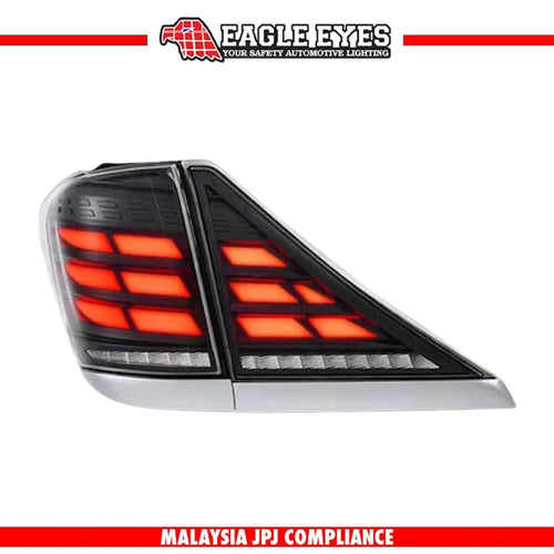 TOYOTA ALPHARD VELLFIRE ANH20 2008-2014 LED SEQUENTIAL SIGNAL WELCOME LIGHT V3 SMOKE RED LIGHT BAR TAILLAMP