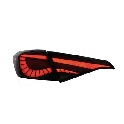 HONDA CIVIC FE 2021-2024 LED SEQUENTIAL SIGNAL WELCOME LIGHT SMOKE RED LIGHT BAR DRAGON SCALE TAILLAMP