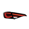 HONDA CIVIC FE 2021-2024 LED SEQUENTIAL SIGNAL WELCOME LIGHT SMOKE RED LIGHT BAR DRAGON SCALE TAILLAMP