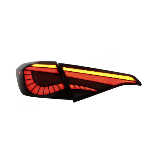 HONDA CIVIC FE 2021-2024 LED SEQUENTIAL SIGNAL WELCOME LIGHT SMOKE RED LIGHT BAR DRAGON SCALE TAILLAMP