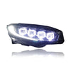 HONDA CIVIC FC 2016-2021 PROJECTOR LED HI-LO BEAM SEQUENTIAL SIGNAL WELCOME LIGHT BUGATTI STYLE HEADLAMP