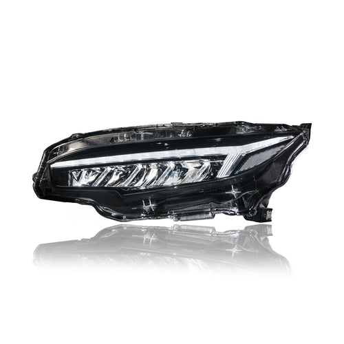 HONDA CIVIC FC 2016-2021 LED HI-LO BEAM SEQUENTIAL SIGNAL WELCOME LIGHT AUDI STYLE HEADLAMP