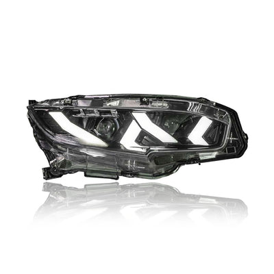 HONDA CIVIC FC 2016-2021 PROJECTOR LED HI-LO BEAM SEQUENTIAL SIGNAL WELCOME LIGHT ONE TOUCH BLUE RED DEMON EYES LAMBORGHINI STYLE HEADLAMP