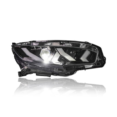HONDA CIVIC FC 2016-2021 PROJECTOR LED HI-LO BEAM SEQUENTIAL SIGNAL WELCOME LIGHT ONE TOUCH BLUE RED DEMON EYES LAMBORGHINI STYLE HEADLAMP