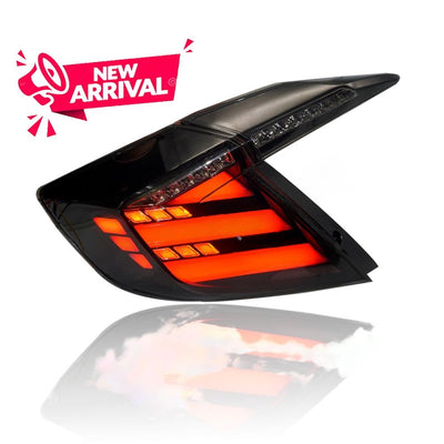 HONDA CIVIC FC 2016-2021 LED SEQUENTIAL SIGNAL WELCOME LIGHT TYPE R STYLE SMOKE TAILLAMP V8