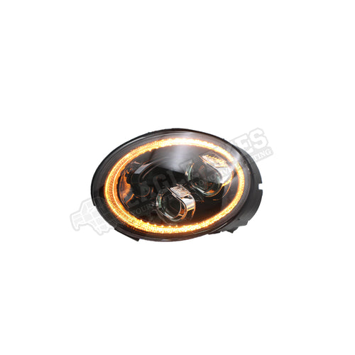 VOlKSWAGEN BEETLE 2006-2012 PROJECTOR LED HI-LO BEAM SEQUENTIAL SIGNAL WELCOME LIGHT HEADLAMP