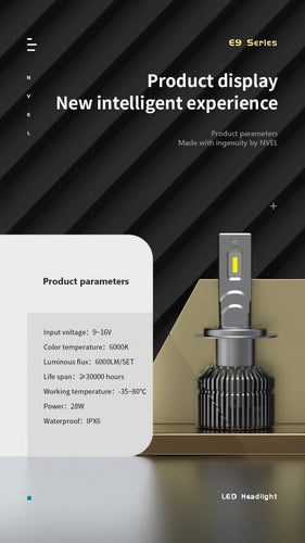 E9 LED H7 ,H1,H11,HB3,HB4,D2H (Warranty 1 Year)