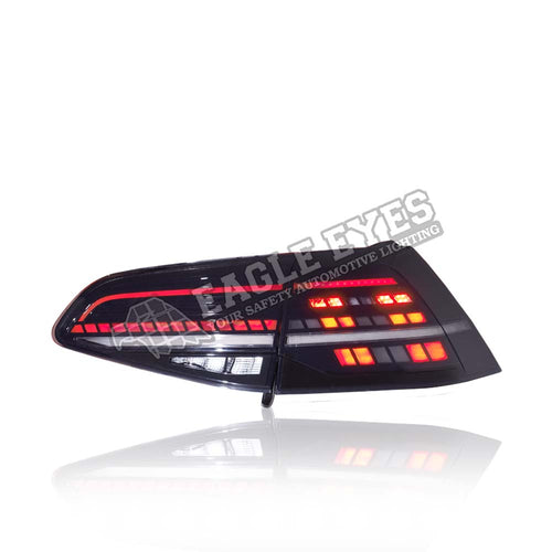 VOLKSWAGEN GOLF MK7 GTI STYLE 7.5 2013-2018 LED SEQUENTIAL SIGNAL SMOKE TAILLAMP