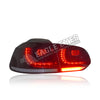VOLKSWAGEN GOLF 6 MK6 2008-2012 LED SEQUENTIAL SIGNAL GTI STYLE SMOKE TAILLAMP