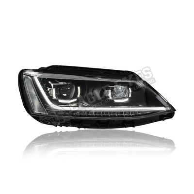 VOLKSWAGEN JETTA 2011-2018 PROJECTOR LED HI-LO BEAM SEQUENTIAL SIGNAL HEADLAMP