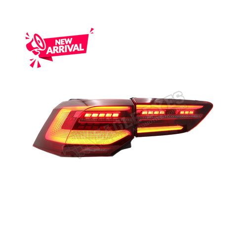 VOLKSWAGEN GOLF 8 MK8 2022-2023 LED SEQUENTIAL SIGNAL GTI STYLE RED TAILLAMP
