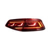 VOLKSWAGEN PASSAT B8 2017-2020 LED SEQUENTIAL SIGNAL RED TAILLAMP
