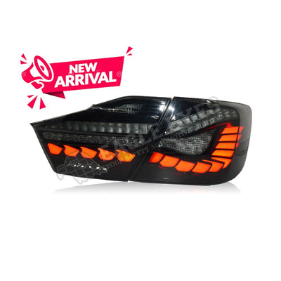 TOYOTA CAMRY XV50 2012-2014 LED SEQUENTIAL SIGNAL WELCOME LIGHT DRAGON SCALE SMOKE TAILLAMP