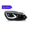 VOLKSWAGEN GOLF 6 MK6 2008-2012 PROJECTOR GOLF 8 GTI STYLE LED HI-LO BEAM SEQUENTIAL SIGNAL WELCOME LIGHT HEADLAMP