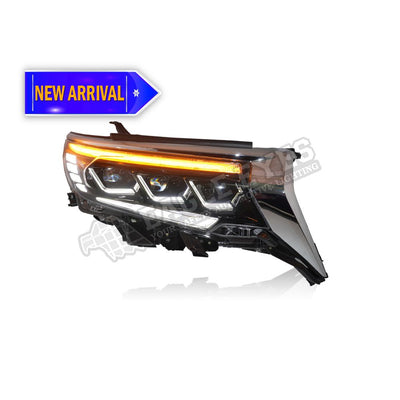 TOYOTA LAND CRUISER PRADO FJ150 2018-2021 PROJECTOR LED HI-LO BEAM SEQUENTIAL SIGNAL WELCOME LIGHT LEXUS STYLE HEADLAMP