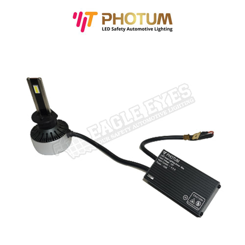 PHOTUM HIGHT POWER 55W 8000 LUMENS 5500K HEADLAMP LED BULB H1