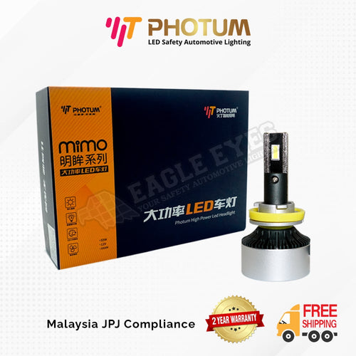 PHOTUM HIGHT POWER 55W 8000 LUMENS 5500K HEADLAMP LED BULB D2H