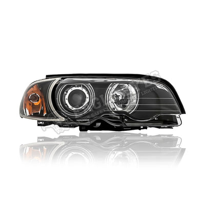 Xenon look Headlights with Angel Eyes for BMW 3 Series E46 