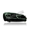 VOLKSWAGEN GOLF 6 MK6 2008-2012 PROJECTOR LED HI-LO BEAM SEQUENTIAL SIGNAL GTI 7.5 DESIGN HEADLAMP