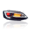 VOLKSWAGEN JETTA 2011-2018 LED LO BEAM SEQUENTIAL SIGNAL RED DEMON HEADLAMP